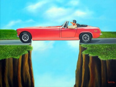 Картина под названием ""Hang loose"" - Michael Loeb, Подлинное произведение искусства, Масло
