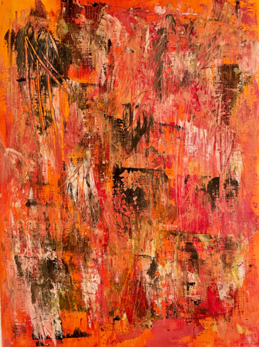 Pintura titulada "Red Passion" por Michael Münzel, Obra de arte original, Acrílico