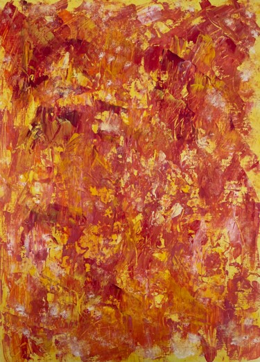 Pintura intitulada "Fiery Embrace" por Michael Münzel, Obras de arte originais, Acrílico