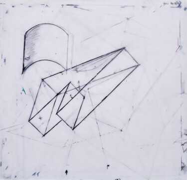 Desenho intitulada "Geometrical Diagram" por Michael Perkins, Obras de arte originais, Lápis