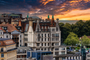 "Street Lausanne Sui…" başlıklı Fotoğraf Michael Risso tarafından, Orijinal sanat, Dijital Fotoğrafçılık