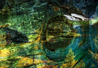 Digitale Kunst mit dem Titel "Vezascatal; Lago di…" von Michael Robohm, Original-Kunstwerk, Fotomontage