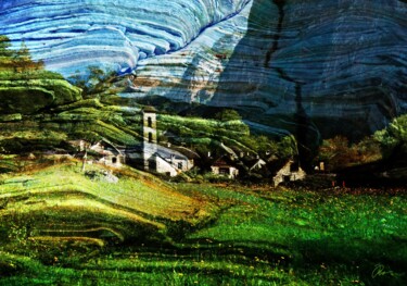 Digitale Kunst mit dem Titel "Foroglio, Valle Mag…" von Michael Robohm, Original-Kunstwerk, Fotomontage