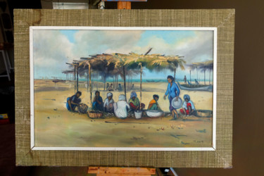 Untitled 2 - Mohamed Zain Idris (M. Zain 1939-2000) Painting titled "Untitled 2 - Mohame…" by Michael Rowe, Original Art, Oil Mounted on Stretcher frame