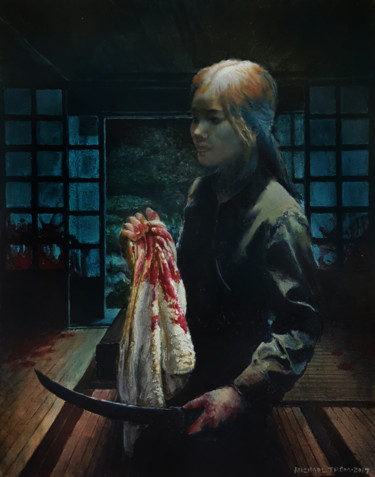 Pintura titulada "vengeance" por Michael Thom, Obra de arte original, Oleo