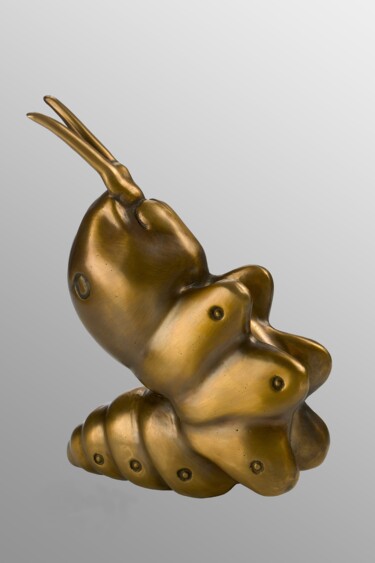 Sculpture titled "Hydriophage" by Michael Vizzini, Original Artwork, Bronze