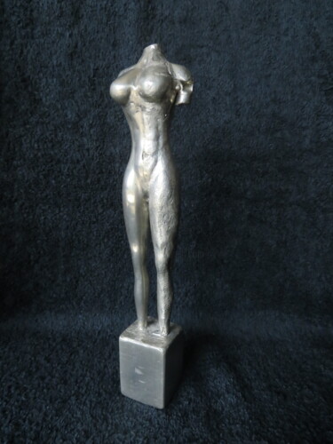 Sculpture titled "Buste 1" by Michael Vizzini, Original Artwork, Metals