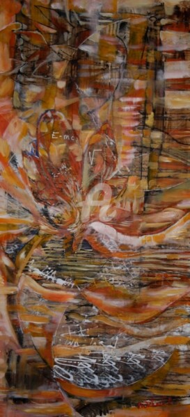 Painting titled "Orange, child of re…" by Michael Wong Loi Sing, Original Artwork, Acrylic