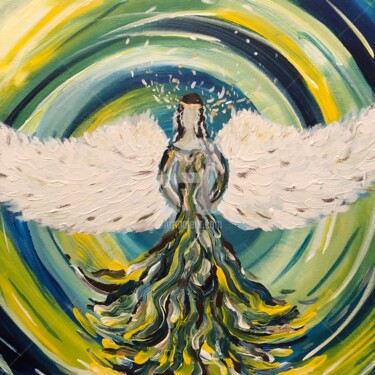 Schilderij getiteld "Angels & Guardians…" door Michaela Melanie Pavic - Mmp Soul Art - Spirituelle Kunst, Origineel Kunstwer…
