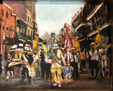 Картина под названием "“Parade Season, Tin…" - Michael O’Briant, Подлинное произведение искусства, Масло