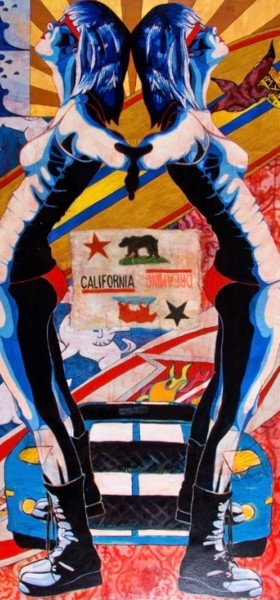 "California Dreamin’" başlıklı Tablo Michael O’Briant tarafından, Orijinal sanat, Akrilik