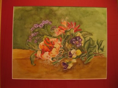 Painting titled "Bouquet" by Michago, Original Artwork