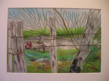 Peinture intitulée "Paysage de la Creuse" par Michago, Œuvre d'art originale