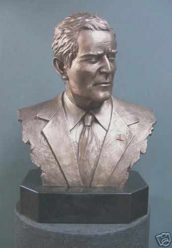 Sculpture titled "George W Bush" by Michail Constantine, Original Artwork, Casting