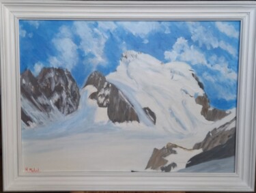 Schilderij getiteld "Barre des Ecrins en…" door Hervé Michal (Harvey.m), Origineel Kunstwerk, Acryl Gemonteerd op Frame voor…