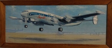 Peinture intitulée "Avion Lockheed Supe…" par Hervé Michal (Harvey.m), Œuvre d'art originale, Acrylique