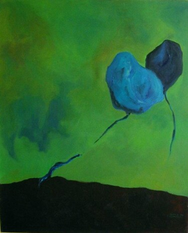 Painting titled "Flying Around." by Michal Ashkenasi, Original Artwork