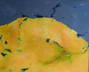 Painting titled "Dunes" by Michal Ashkenasi, Original Artwork