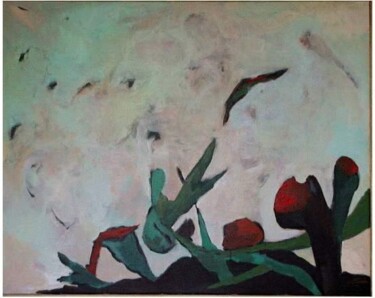 Painting titled "Strange Foliage." by Michal Ashkenasi, Original Artwork
