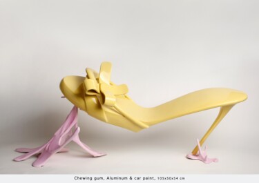 Sculpture titled "Chewing gum" by Michal Fuhrer, Original Artwork, Bronze