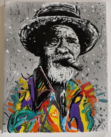 Peinture intitulée "Man in color" par Michalis Constantinides, Œuvre d'art originale, Acrylique