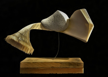 Sculpture titled "Frondoso" by Michalis Kontoudis, Original Artwork, Mixed Media