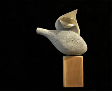 Sculpture intitulée "Oinoessa" par Michalis Kontoudis, Œuvre d'art originale, Papier