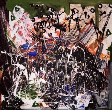 Pintura titulada "Ausbruch" por Michael Meles, Obra de arte original, Acrílico