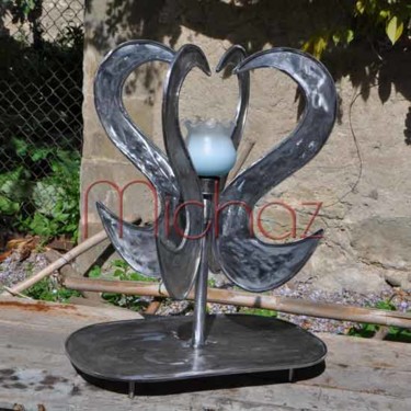 Diseño titulada "Lampe A Coeur" por Michaz, Obra de arte original