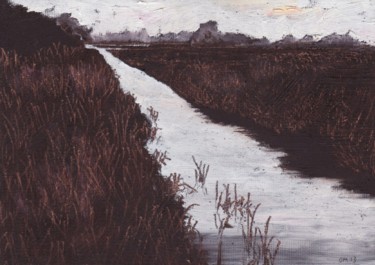 Pintura titulada "Gearagh River" por Micheal O Muirthile, Obra de arte original, Oleo