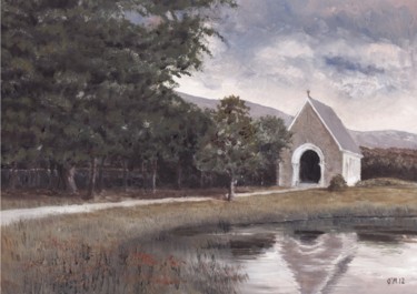 Painting titled "Gougane Barra - Ref…" by Micheal O Muirthile, Original Artwork, Oil