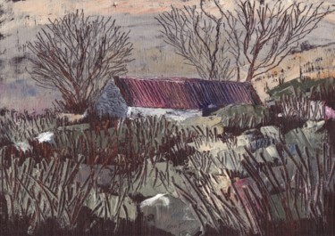 「Near Sheila's House…」というタイトルの絵画 Micheal O Muirthileによって, オリジナルのアートワーク, オイル
