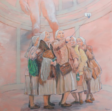 Pintura titulada "La vie en rose 3.00" por Michel Adam, Obra de arte original, Acrílico