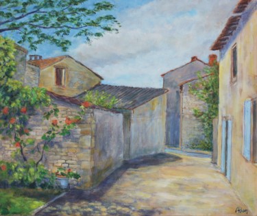 Peinture intitulée "Chez Anne-Marie" par Michel Adam, Œuvre d'art originale, Acrylique