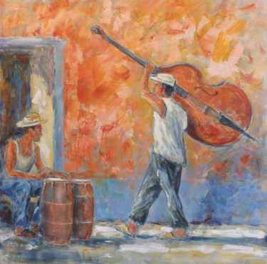 Pintura titulada "music cuba 1" por Michel Adam, Obra de arte original, Acrílico