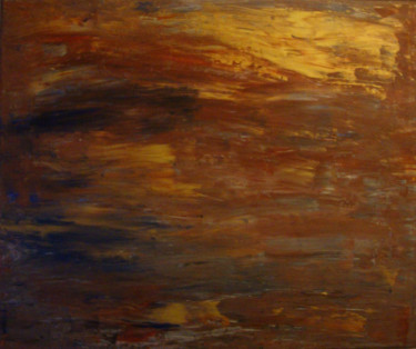 Painting titled "Brouillard d'automne" by Michel Aucoin, Original Artwork, Acrylic