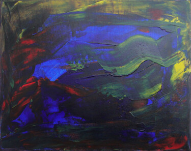 Peinture intitulée "Univers nocturne 4" par Michel Aucoin, Œuvre d'art originale, Acrylique