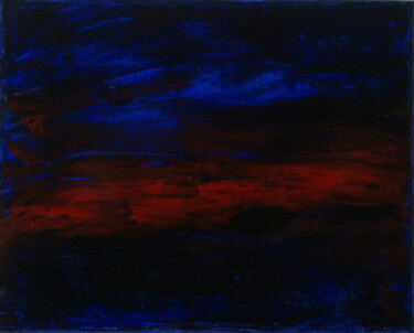 Peinture intitulée "Horizon de soie" par Michel Aucoin, Œuvre d'art originale, Acrylique