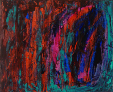 Malerei mit dem Titel "Vitrail" von Michel Aucoin, Original-Kunstwerk, Acryl