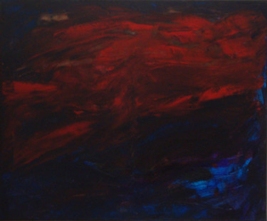 Peinture intitulée "Ciel rouge" par Michel Aucoin, Œuvre d'art originale, Acrylique