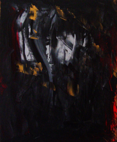 Painting titled "Méditation" by Michel Aucoin, Original Artwork