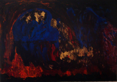 Pittura intitolato "Voyage intérieur" da Michel Aucoin, Opera d'arte originale, Acrilico