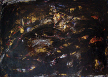 Painting titled "Lumières nocturnes" by Michel Aucoin, Original Artwork, Acrylic