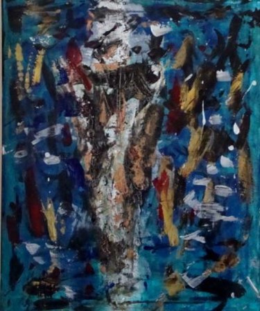 Painting titled "Saxophonie" by Michel Aucoin, Original Artwork, Acrylic