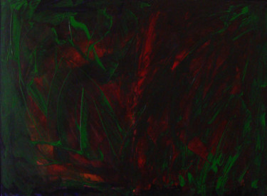 Painting titled "Energie verte" by Michel Aucoin, Original Artwork, Acrylic