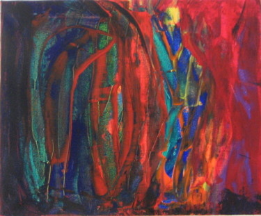 Peinture intitulée "Festivité" par Michel Aucoin, Œuvre d'art originale, Acrylique