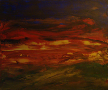 Peinture intitulée "Turbulence" par Michel Aucoin, Œuvre d'art originale, Acrylique