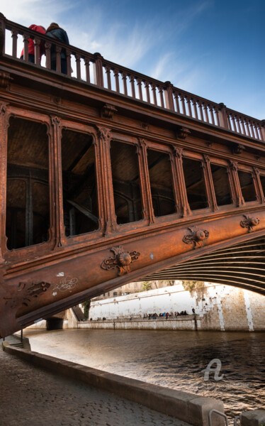Фотография под названием "Le passage du pont." - Michel Babkine, Подлинное произведение искусства, Цифровая фотография