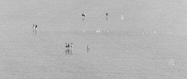 Photography titled "En quittant la plage" by Michel Babkine, Original Artwork, Digital Photography