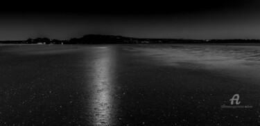 Fotografie getiteld "Estran de nuit" door Michel Babkine, Origineel Kunstwerk, Digitale fotografie
